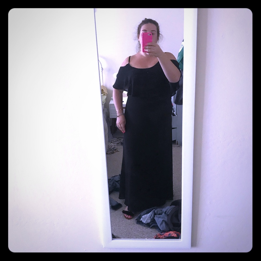 Show Me Your Mumu Caitlin XXL in Black Chiffon